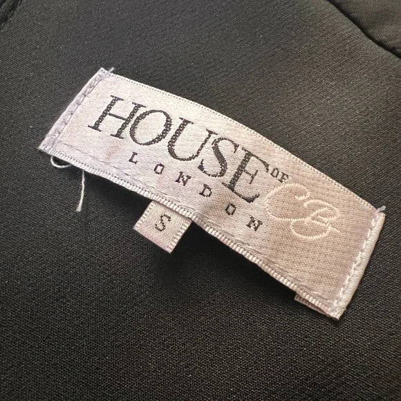 HOUSE OF CB Black Bella Jumpsuit Off The Shoulder Size Small - Picture 5 of 12